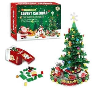 Christmas Tree Advent Calendar Building  Set BIB